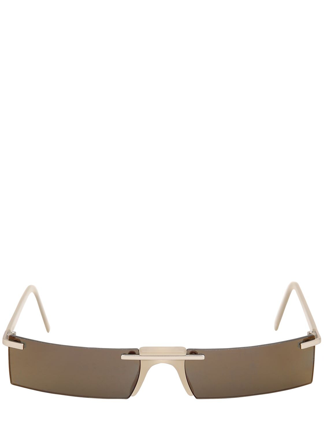 Andy Wolf Wentworth Rectangular Sunglasses In Silver