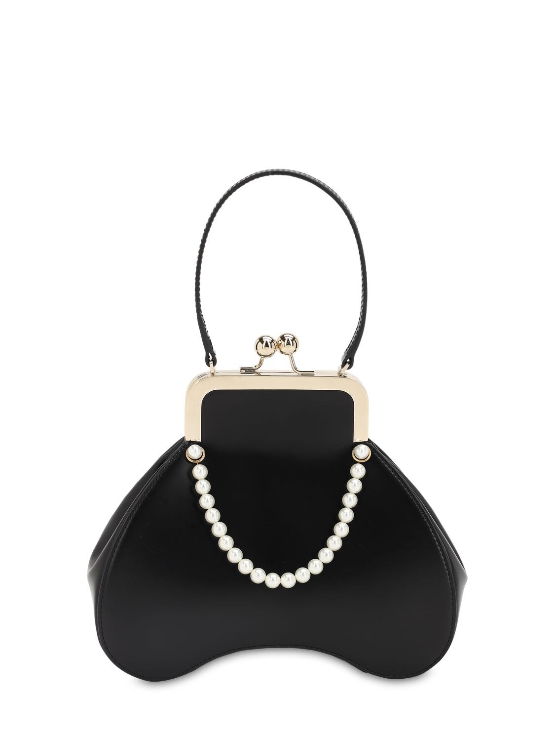 SIMONE ROCHA EMBELLISHED LEATHER TOP HANDLE BAG,70IJ56003-QKXBQ0S1