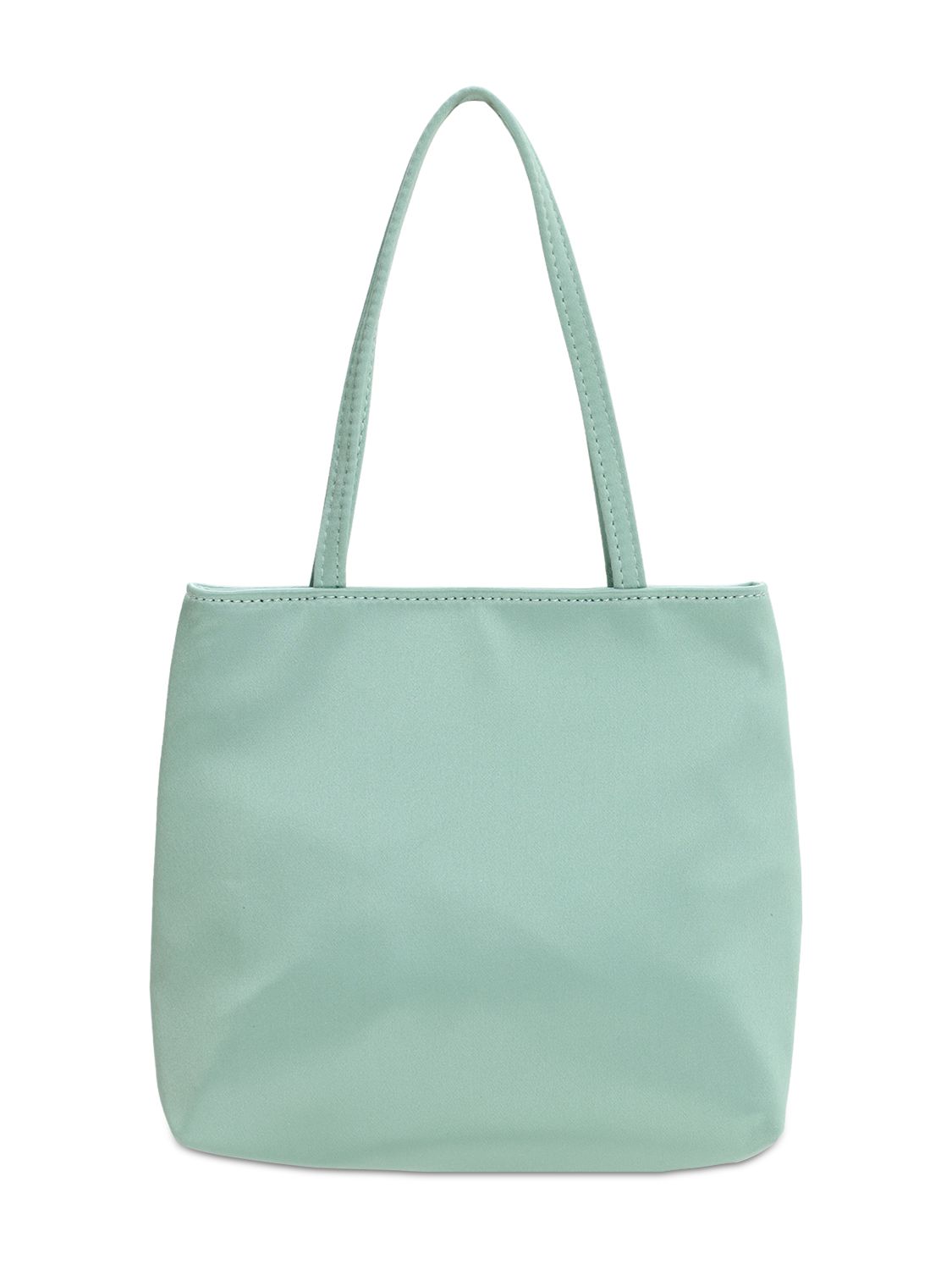 Little Green Silk Top Handle Bag