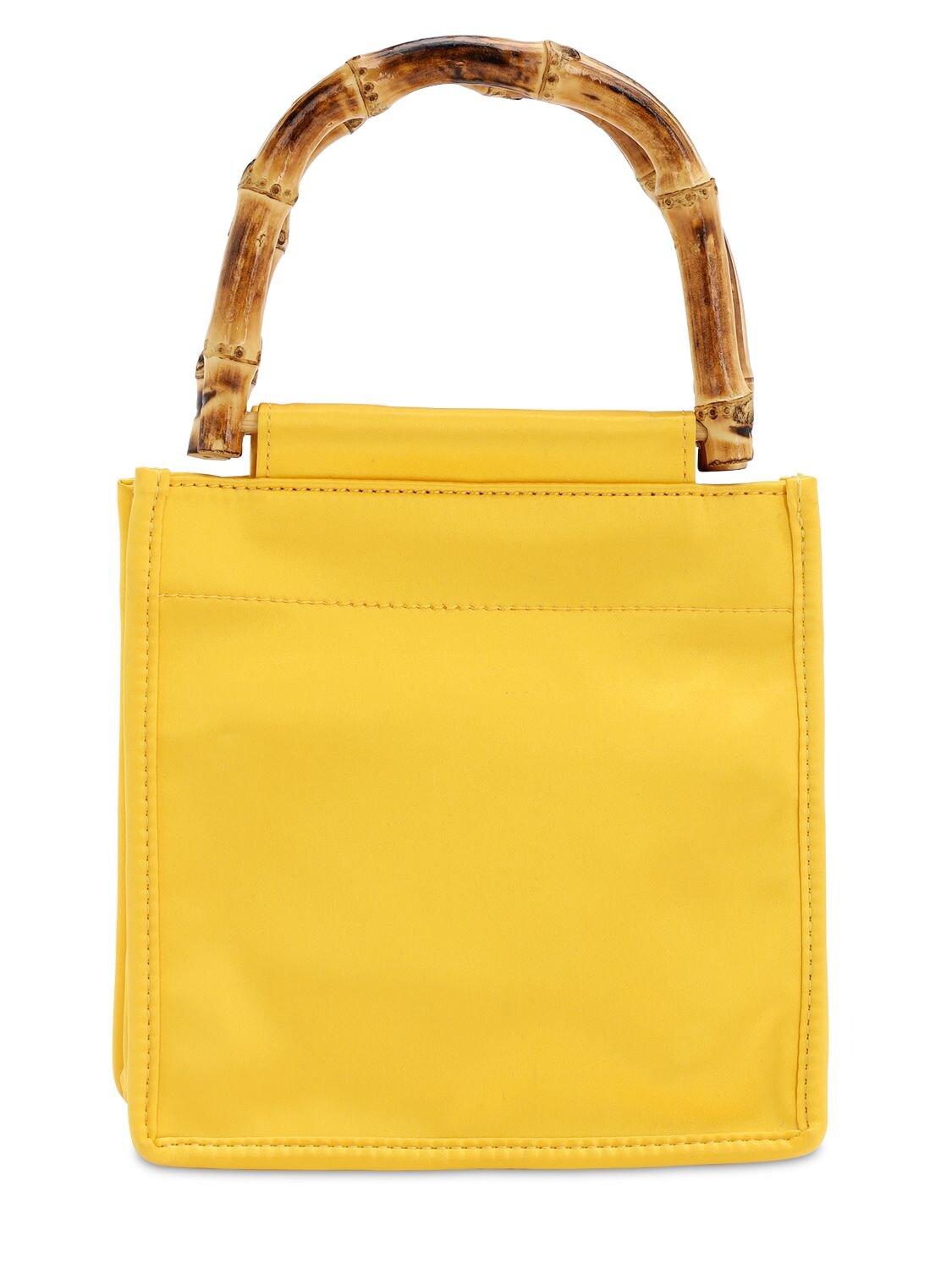 Hai Yellow Fellow Silk Top Handle Bag