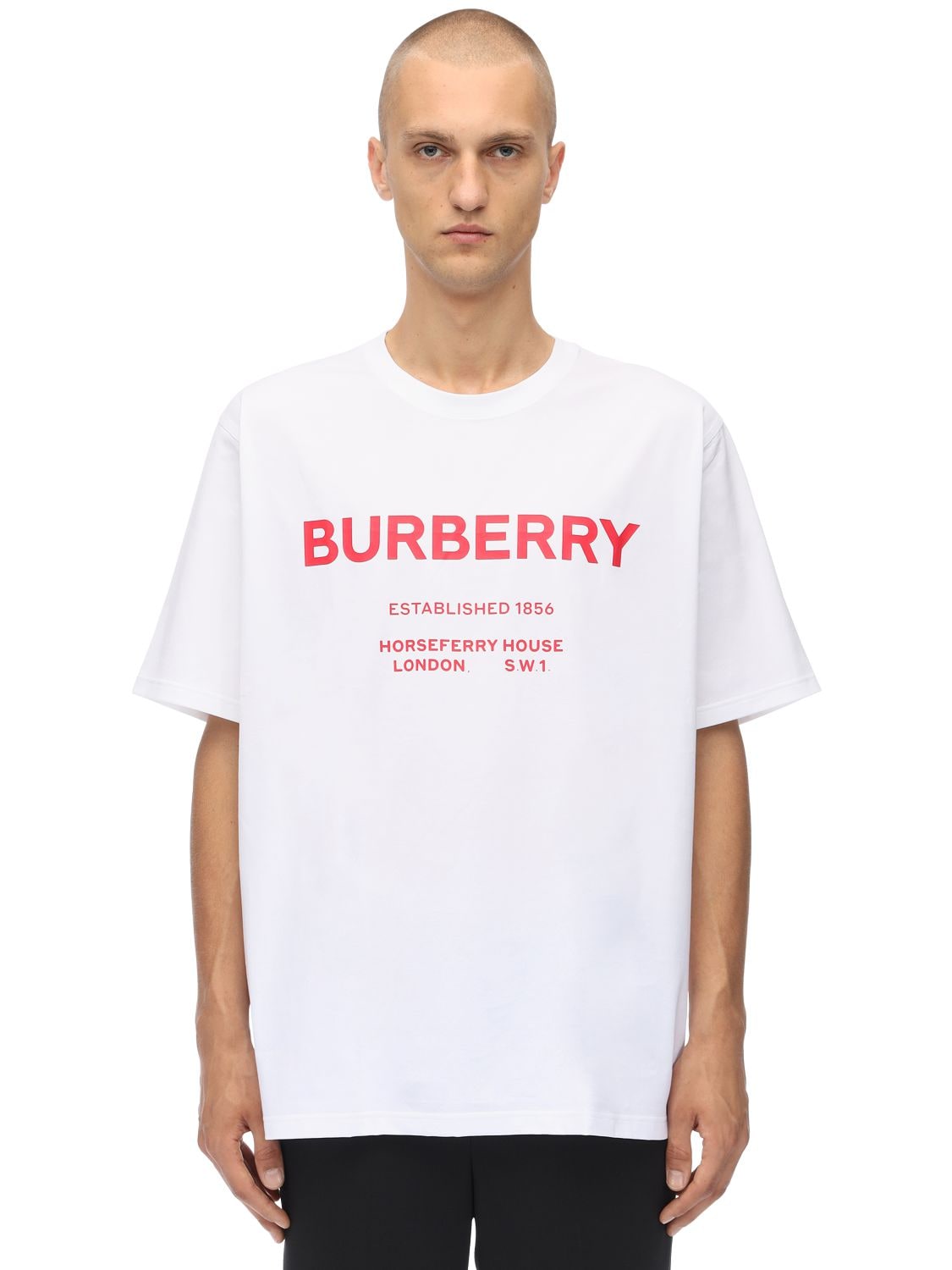 BURBERRY 印图纯棉平纹针织T恤,70IJSJ012-QTE0NJQ1