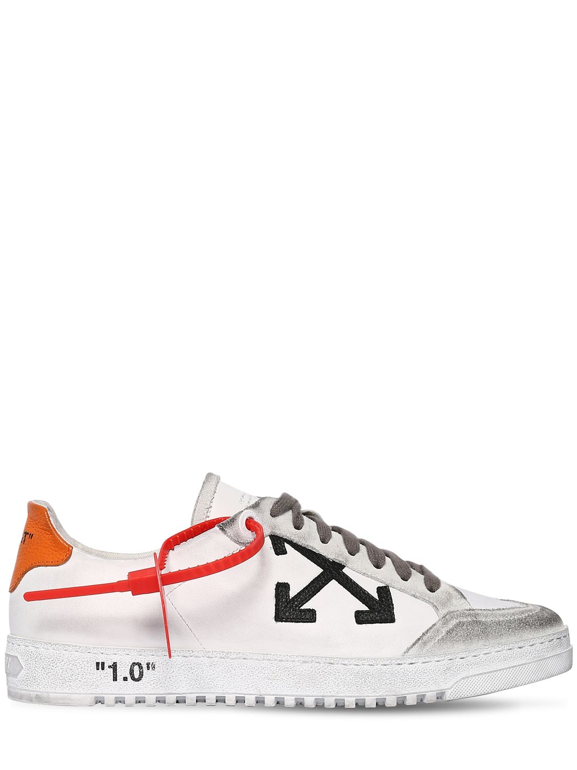 Off-white Low-top Sneakers 2.0 Calfskin Logo Patch White-combo In White ...