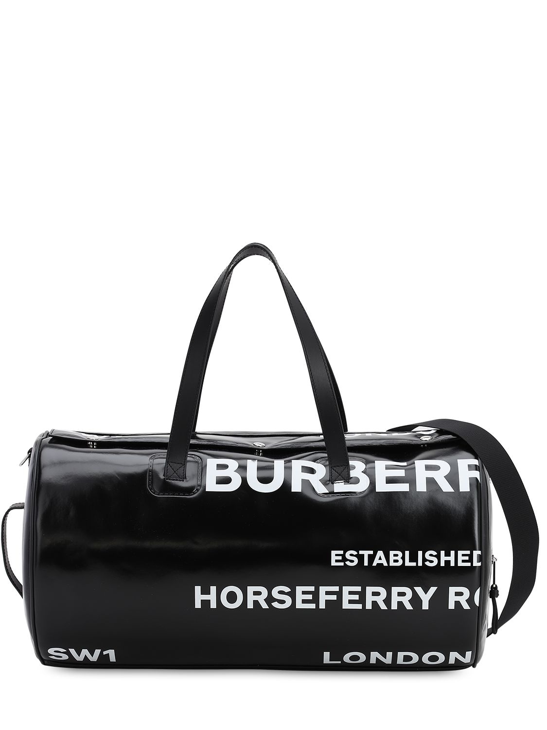 burberry black duffle bag