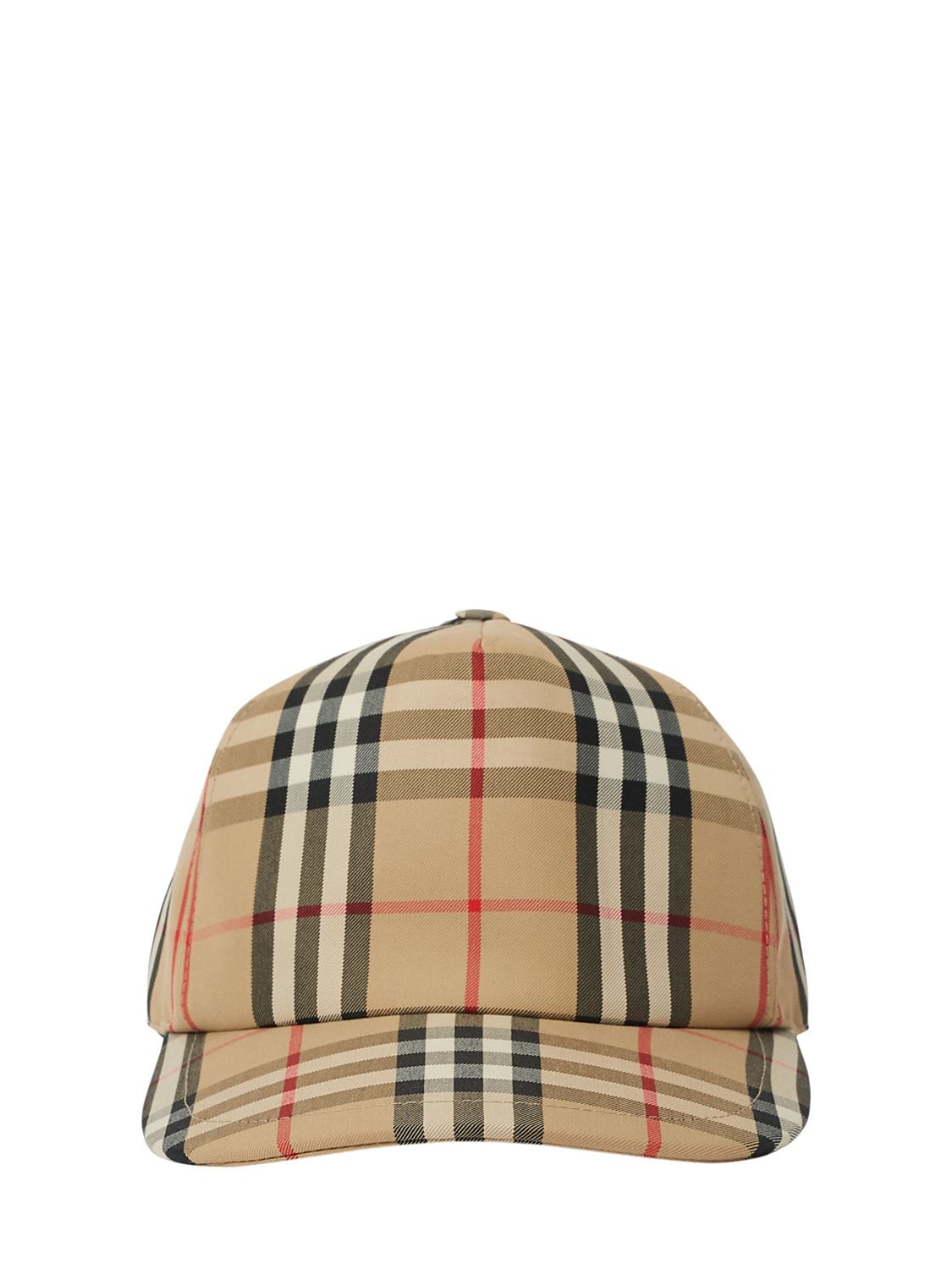 BURBERRY 格纹棉混纺帆布棒球帽,70IJT0070-QTCWMJY1