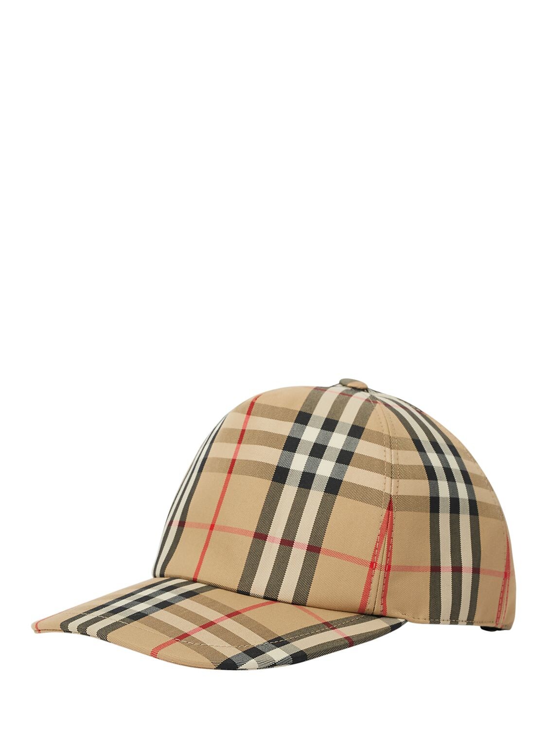 BURBERRY VINTAGE CHECK PRINT CANVAS BASEBALL HAT 70IJT0070-QTCWMJY1