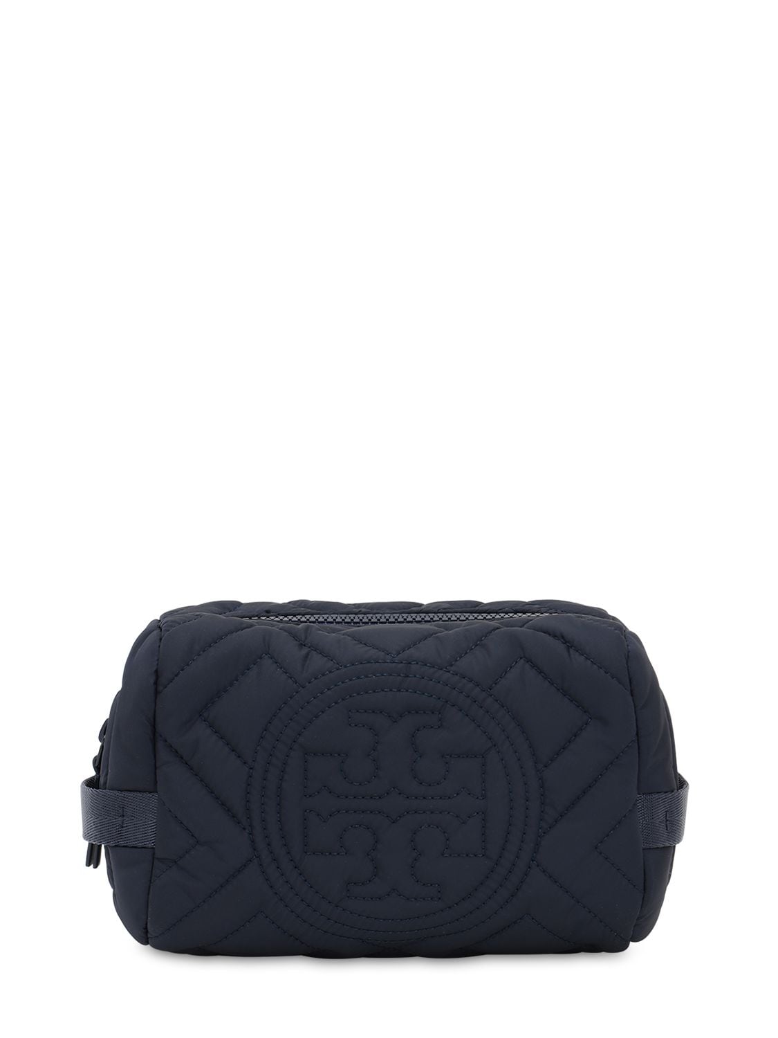 TORY BURCH QUILTED NYLON COSMETIC CASE,70IL4W045-NDAZ0