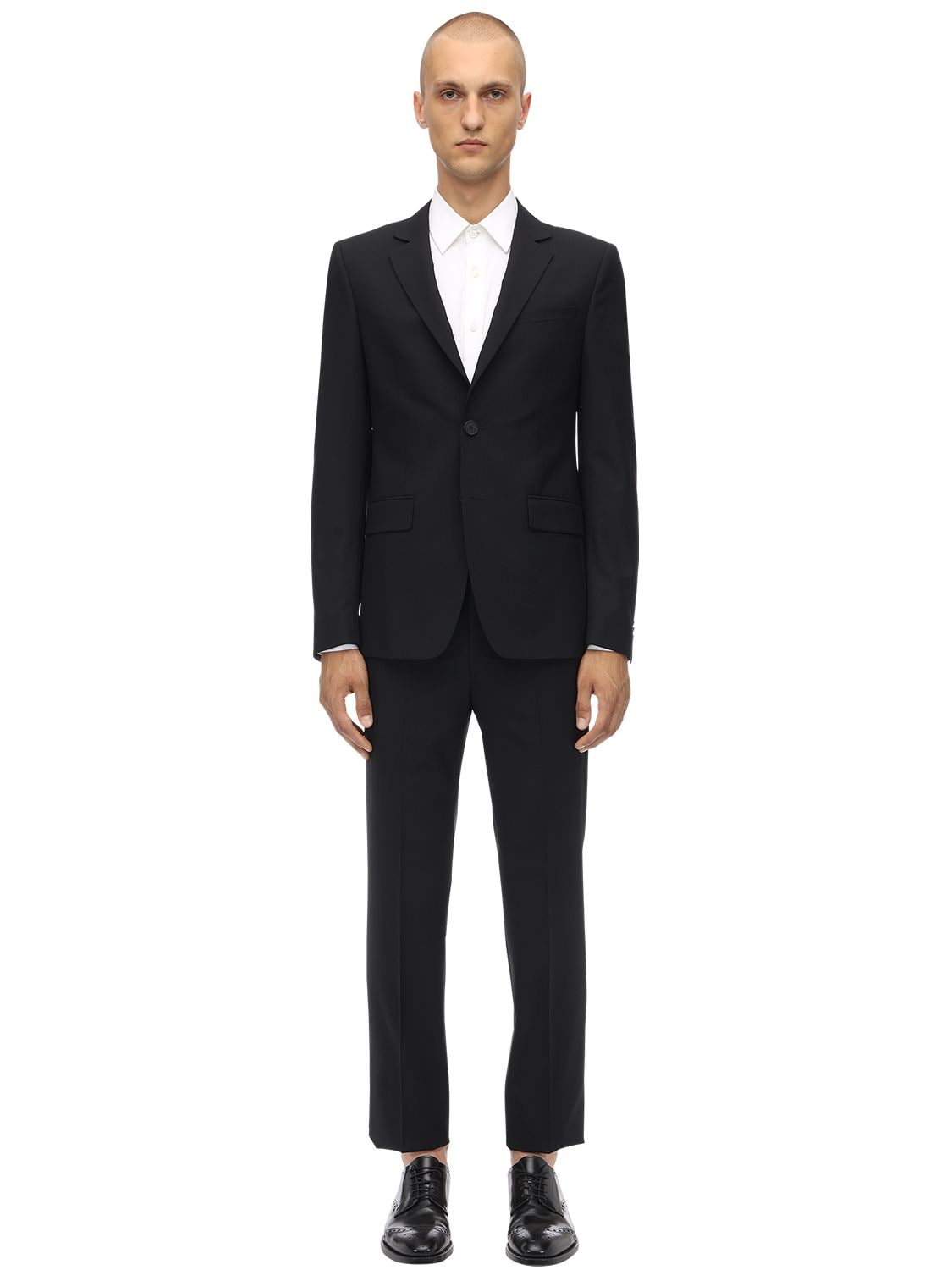Givenchy 120's Wool Suit In Black