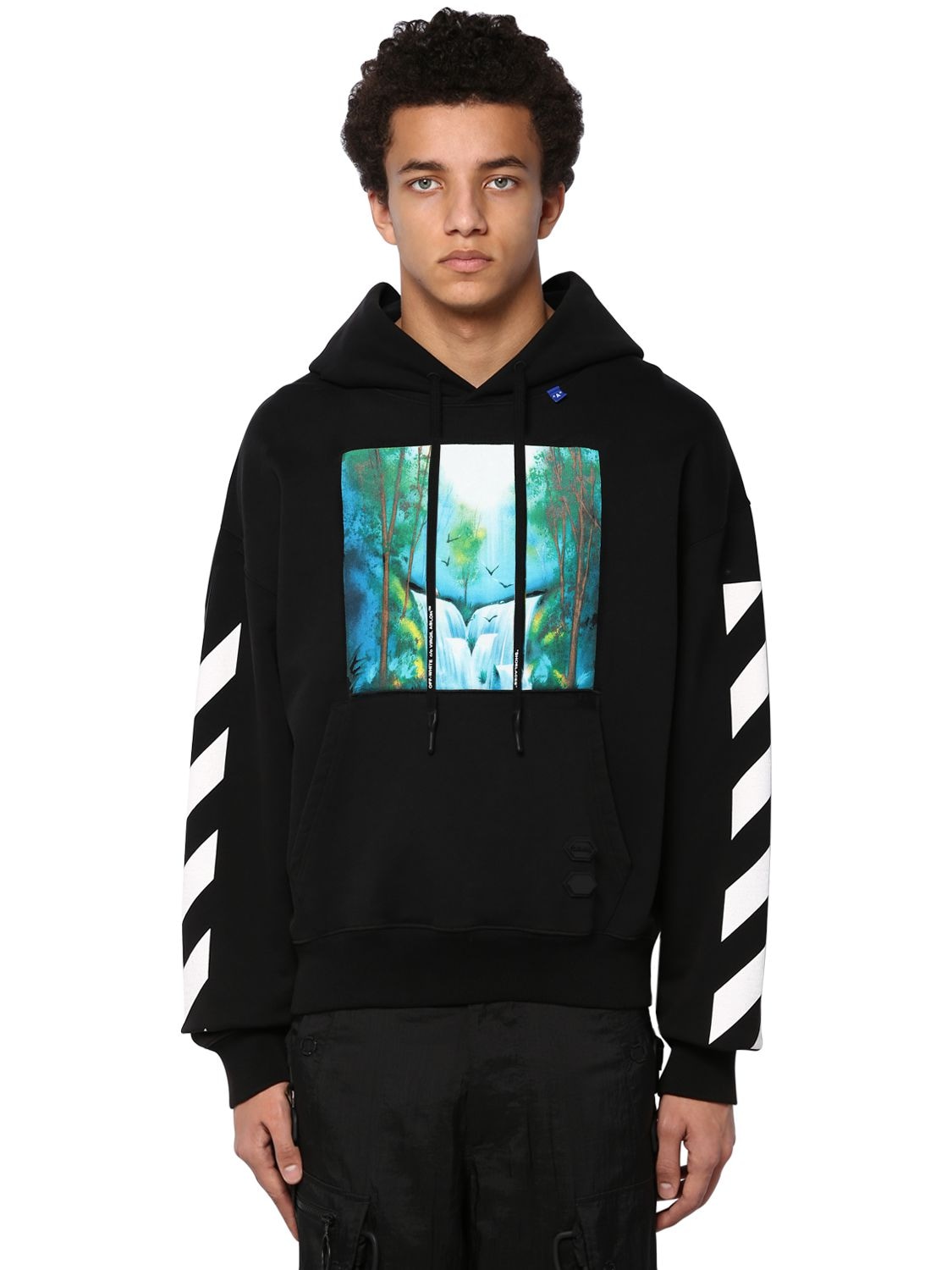 off white waterfall hoodie