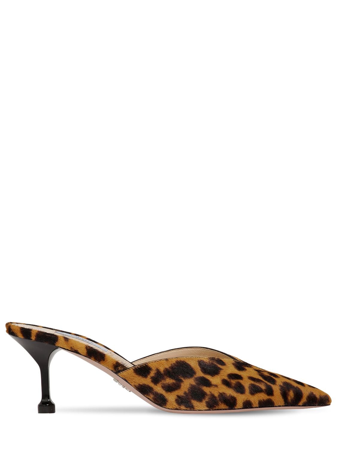 prada leopard mules