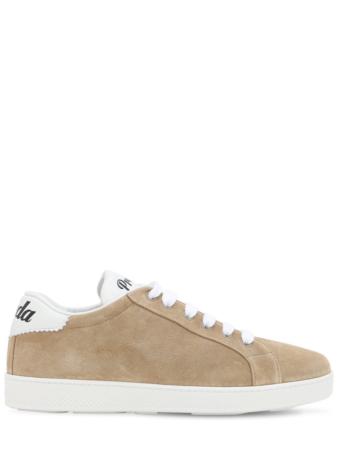 Image of 10mm One Suede & Leather Logo Sneakers
