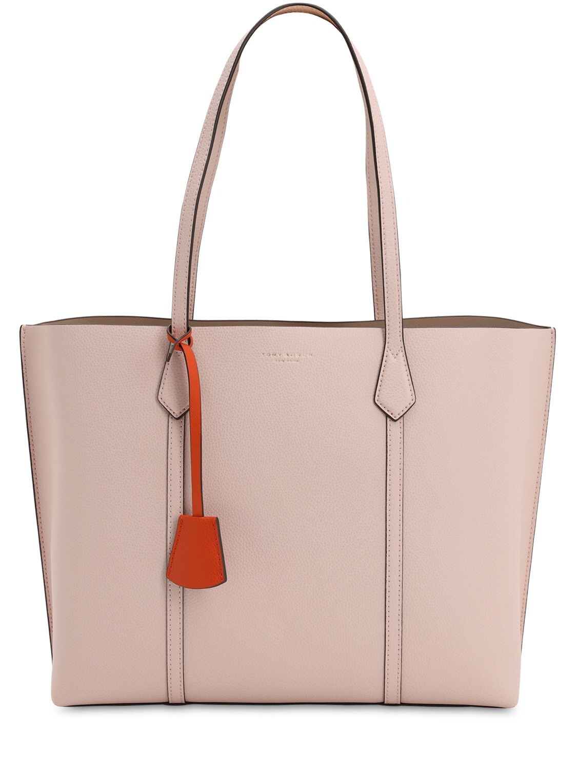 Tory Burch Perry Multicolor Leather Tote Bag In Pink
