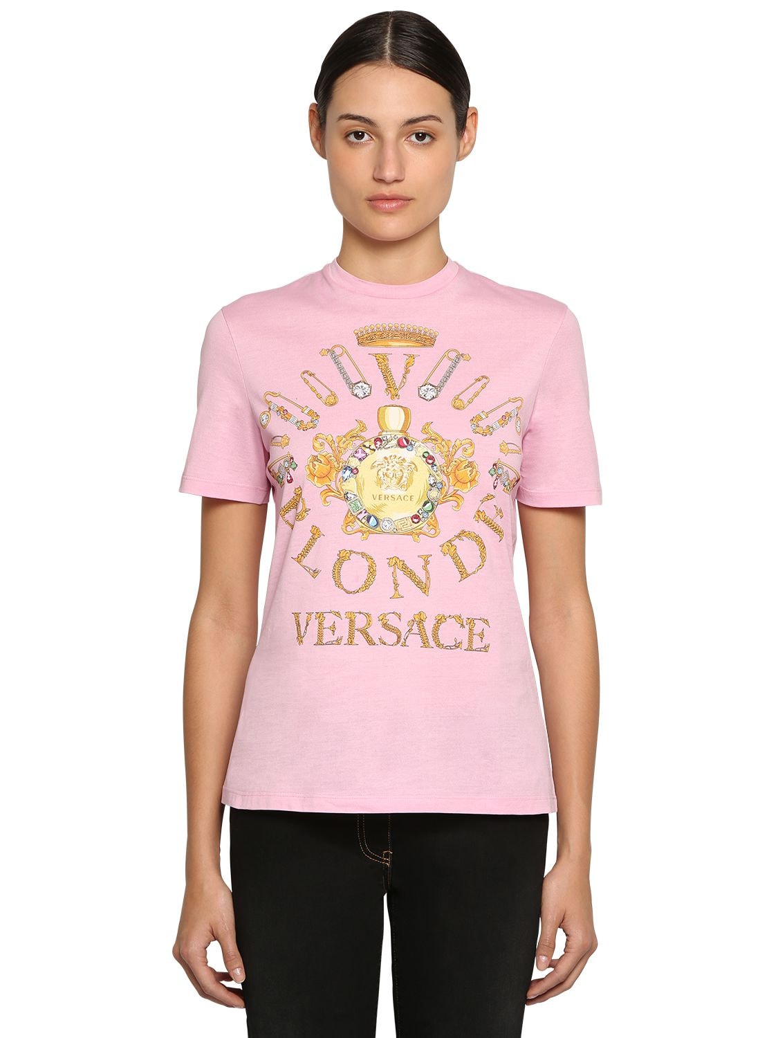 t shirt versace rosa