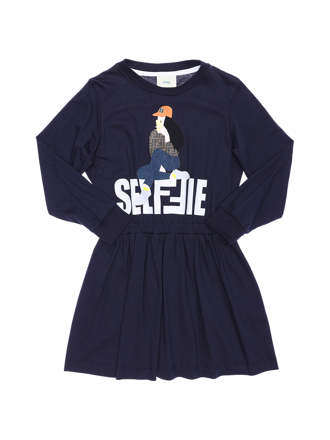 Bedrucktes Kleid Aus Baumwolljersey