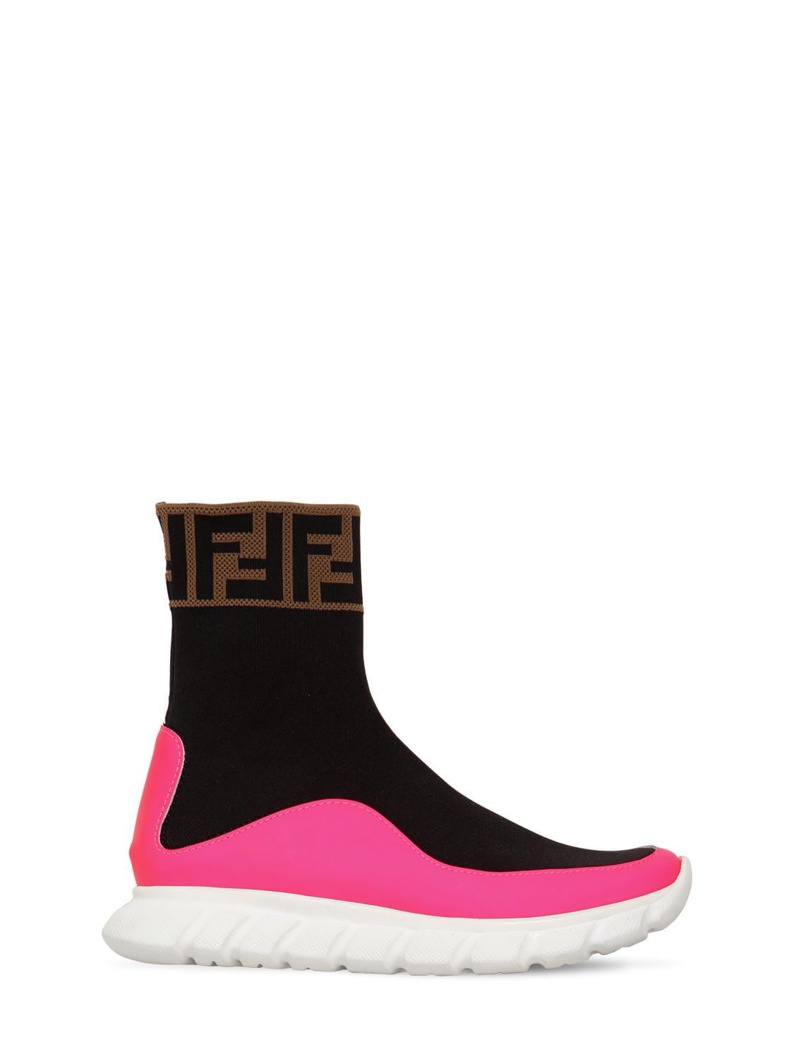 FENDI LOGO JACQUARD KNIT SOCK trainers,70IOE9062-RJE3U0Y1