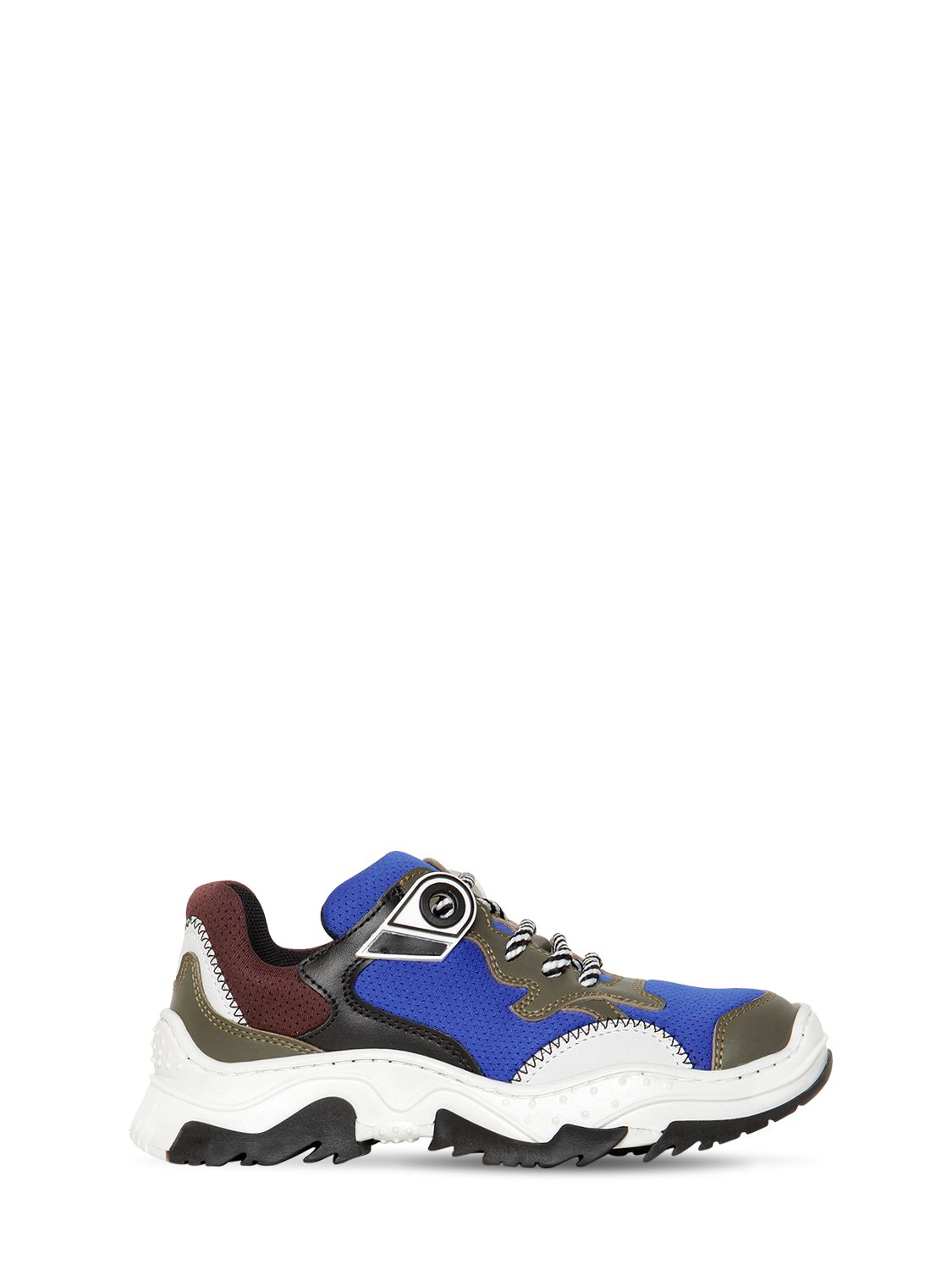 Sneakers Aus Leder Und Mesh