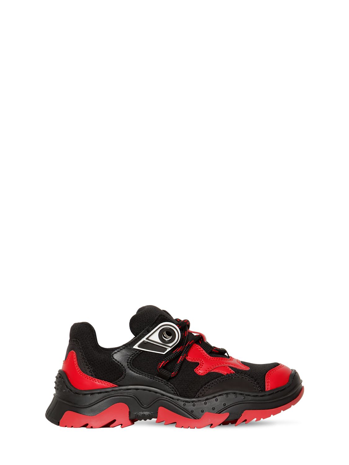 Sneakers Aus Leder Und Neopren