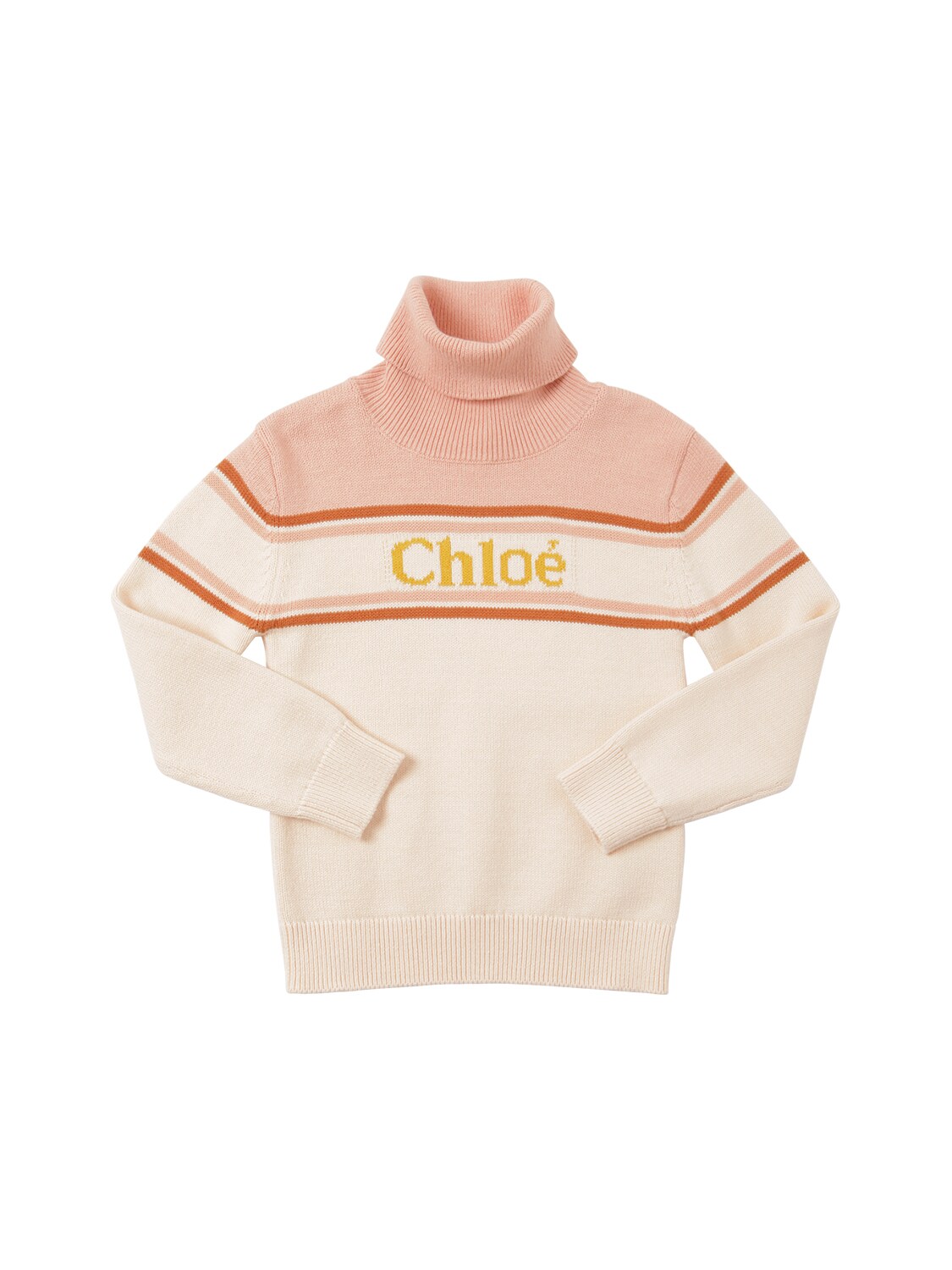 CHLOÉ WOOL & COTTON KNIT SWEATER,70IOFI038-NDRC0