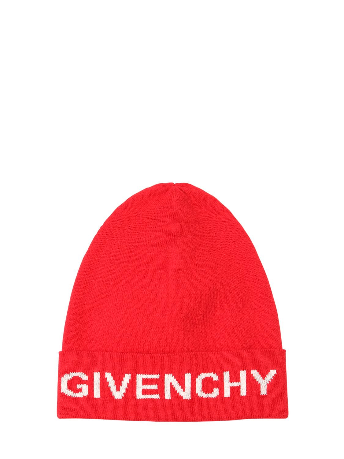 Givenchy Kids' Logo Cotton Blend Hat In Red