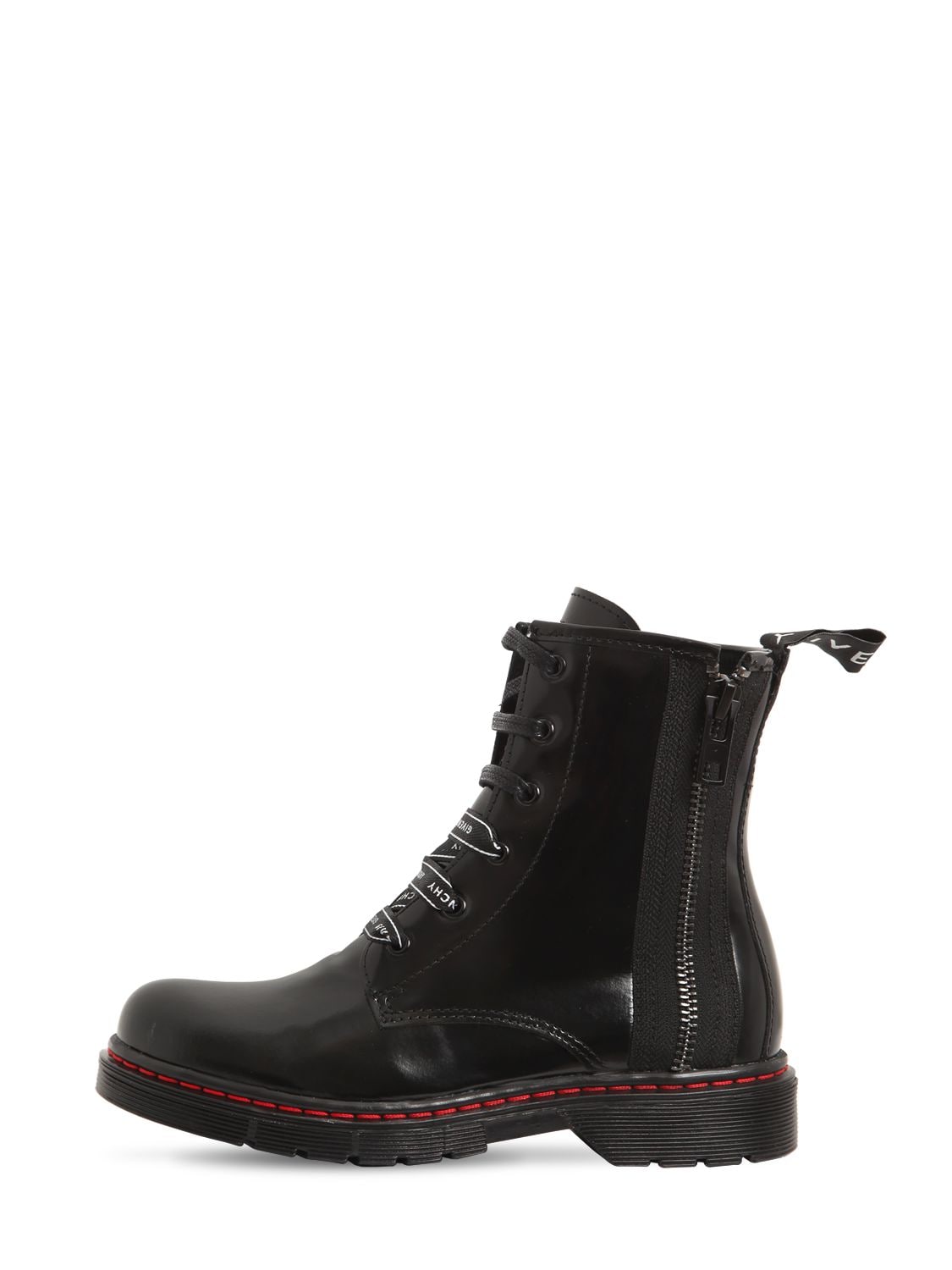 Givenchy Kids' Leather Boots In Black 