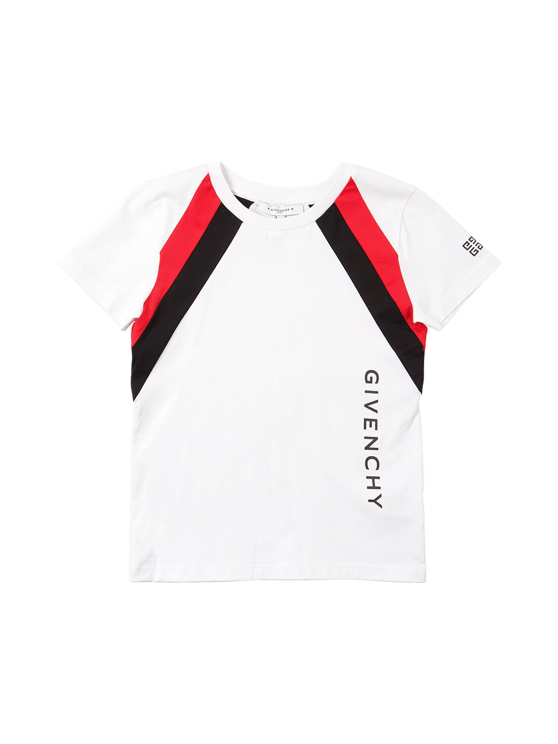 Givenchy Kids' Logo Print Cotton Jersey T-shirt In White