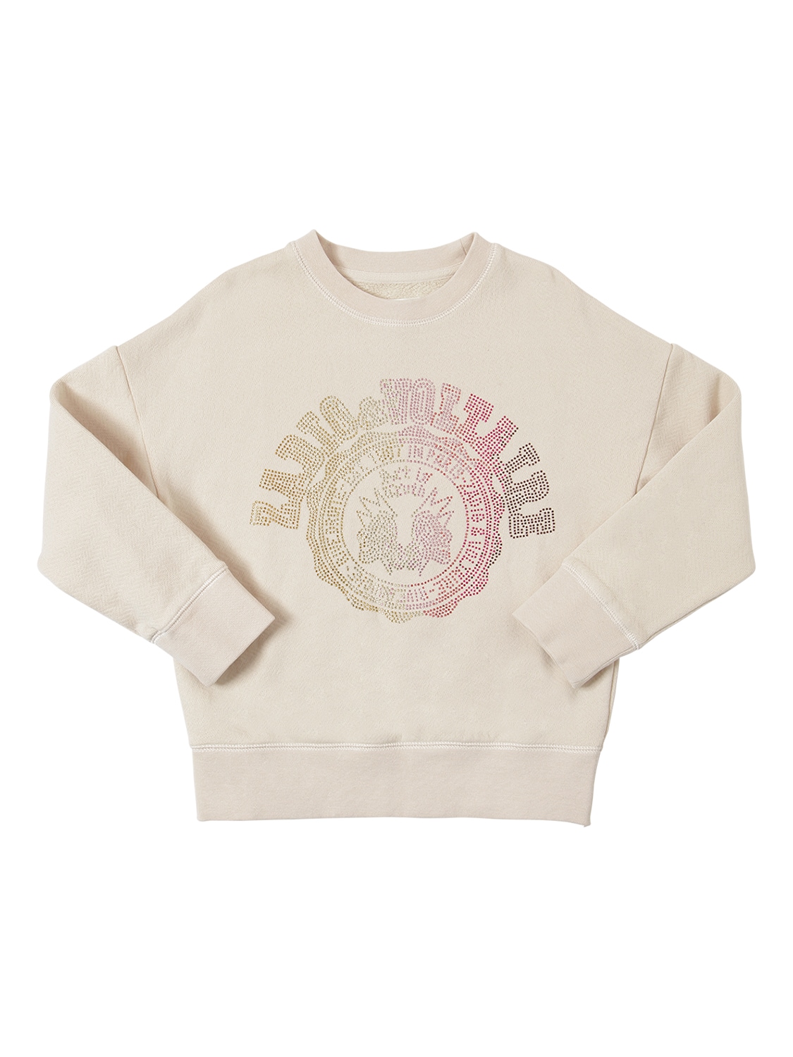 Zadig&voltaire - Embellished cotton sweatshirt - Off White | Luisaviaroma