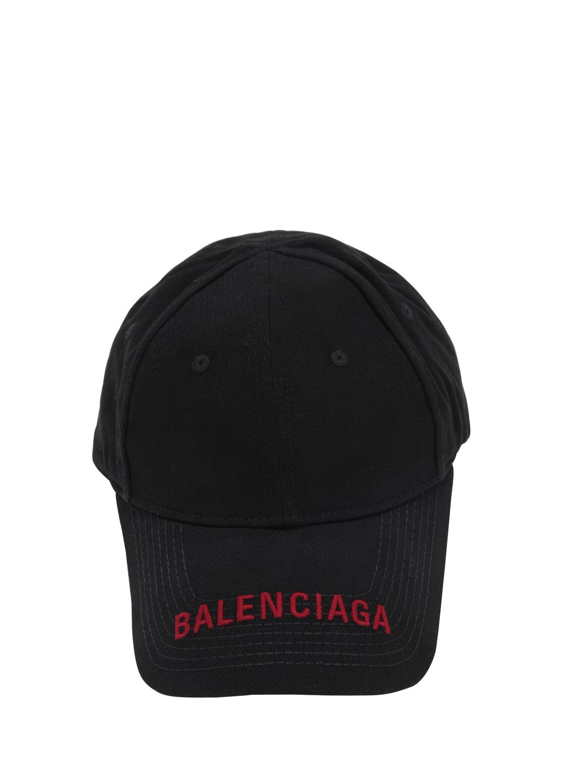 BALENCIAGA LOGO刺绣华达呢棒球帽,70IOFX001-MTA3MW2