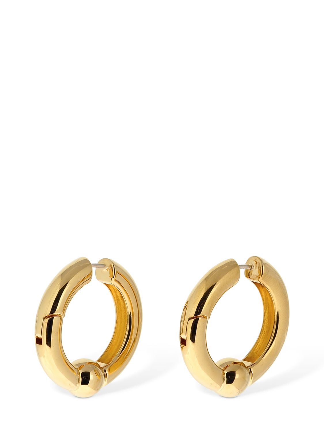 Ambush Ball Closure Hoop Earrings In Gold | ModeSens