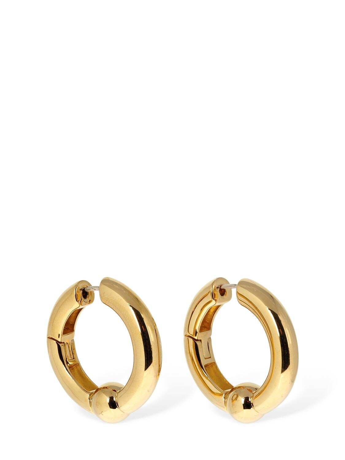 Ambush Ball Closure Hoop Earrings In Gold | ModeSens