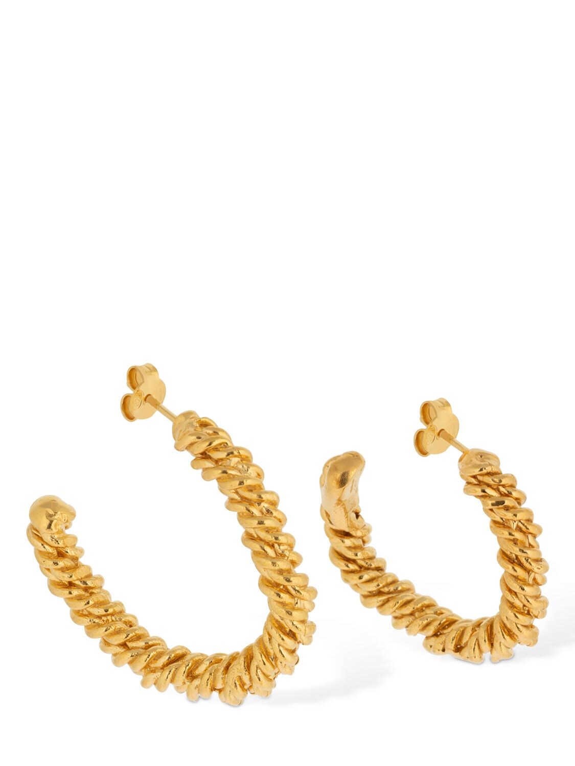 Alighieri The Woven History Asymmetric Earrings In Gold