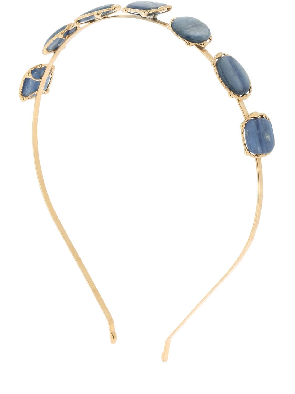 Rosantica Nettare Stone Headband In Blue,gold