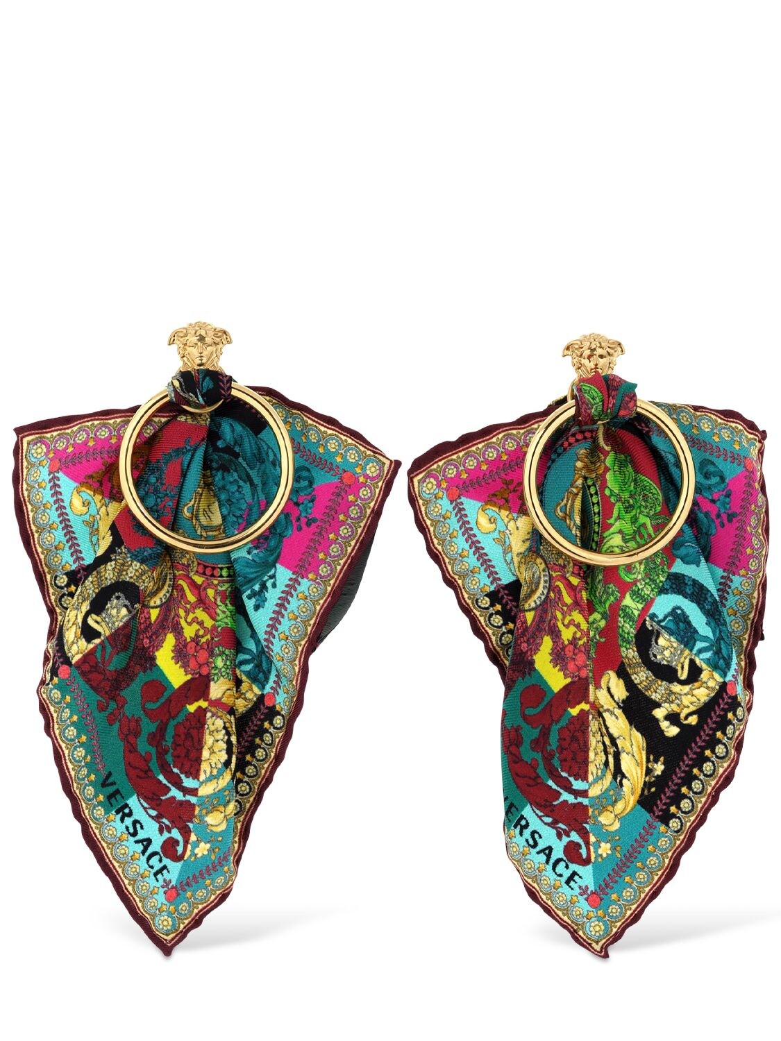 versace sash earrings