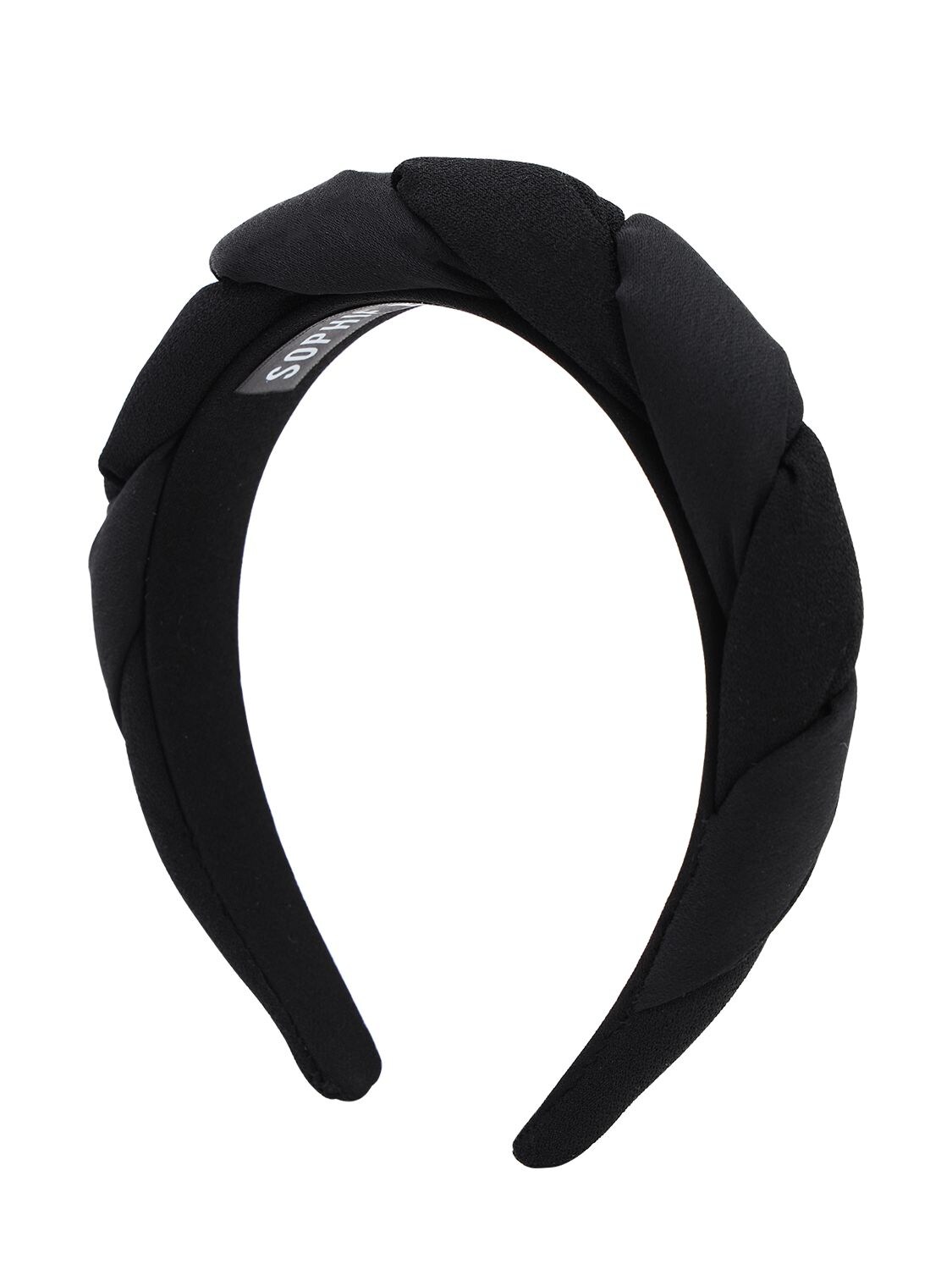 Sophie Buhai Classic Twisted Silk Headband In Black