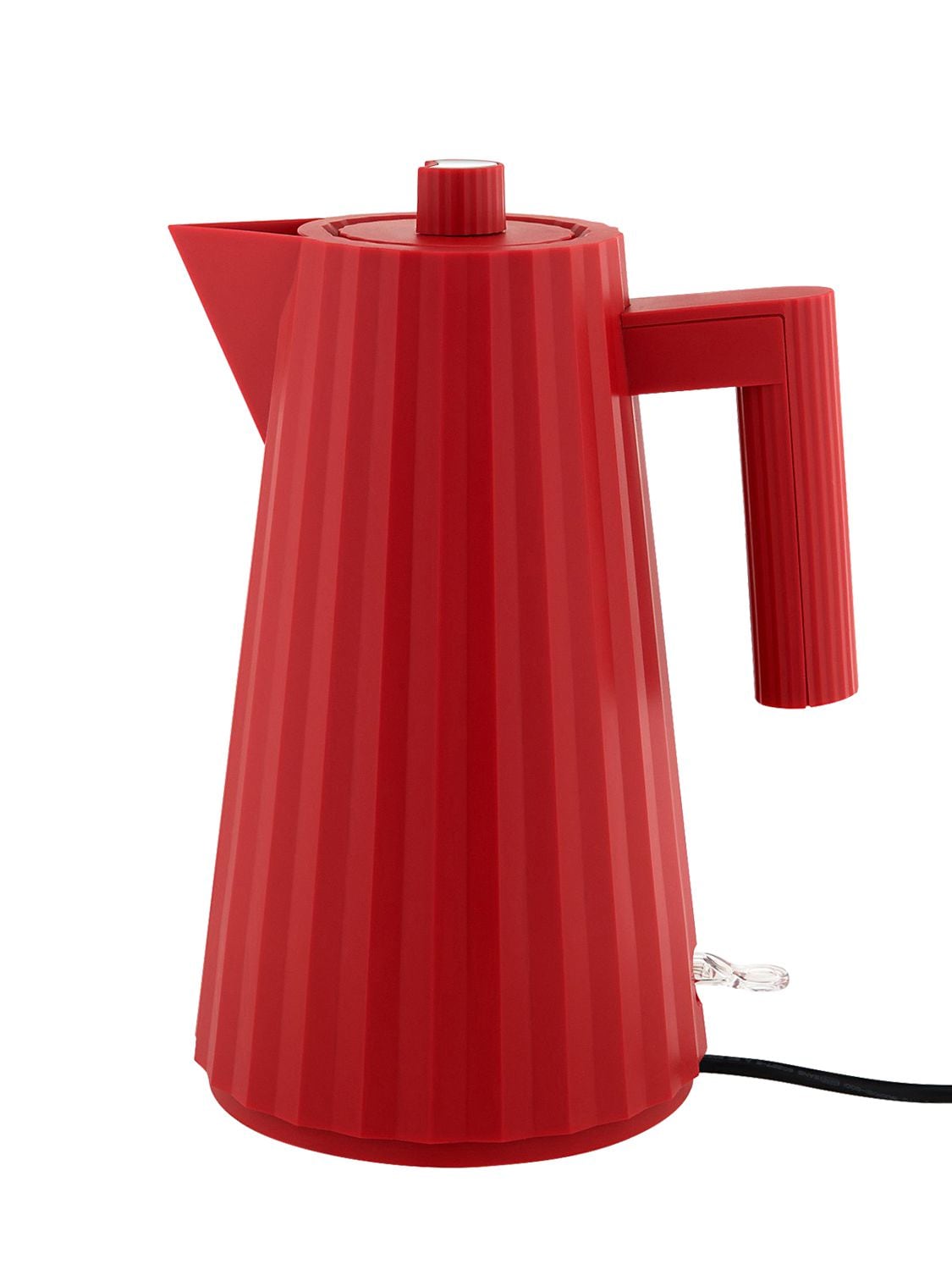 Shop Alessi Plissé Electric Tea Kettle In Red