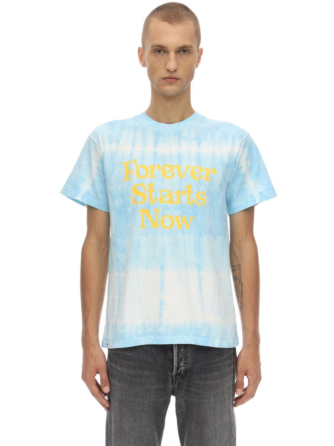 NASASEASONS FOREVER STARTS NOW TIE DYED T-SHIRT,70IR5T008-QKXVRQ2