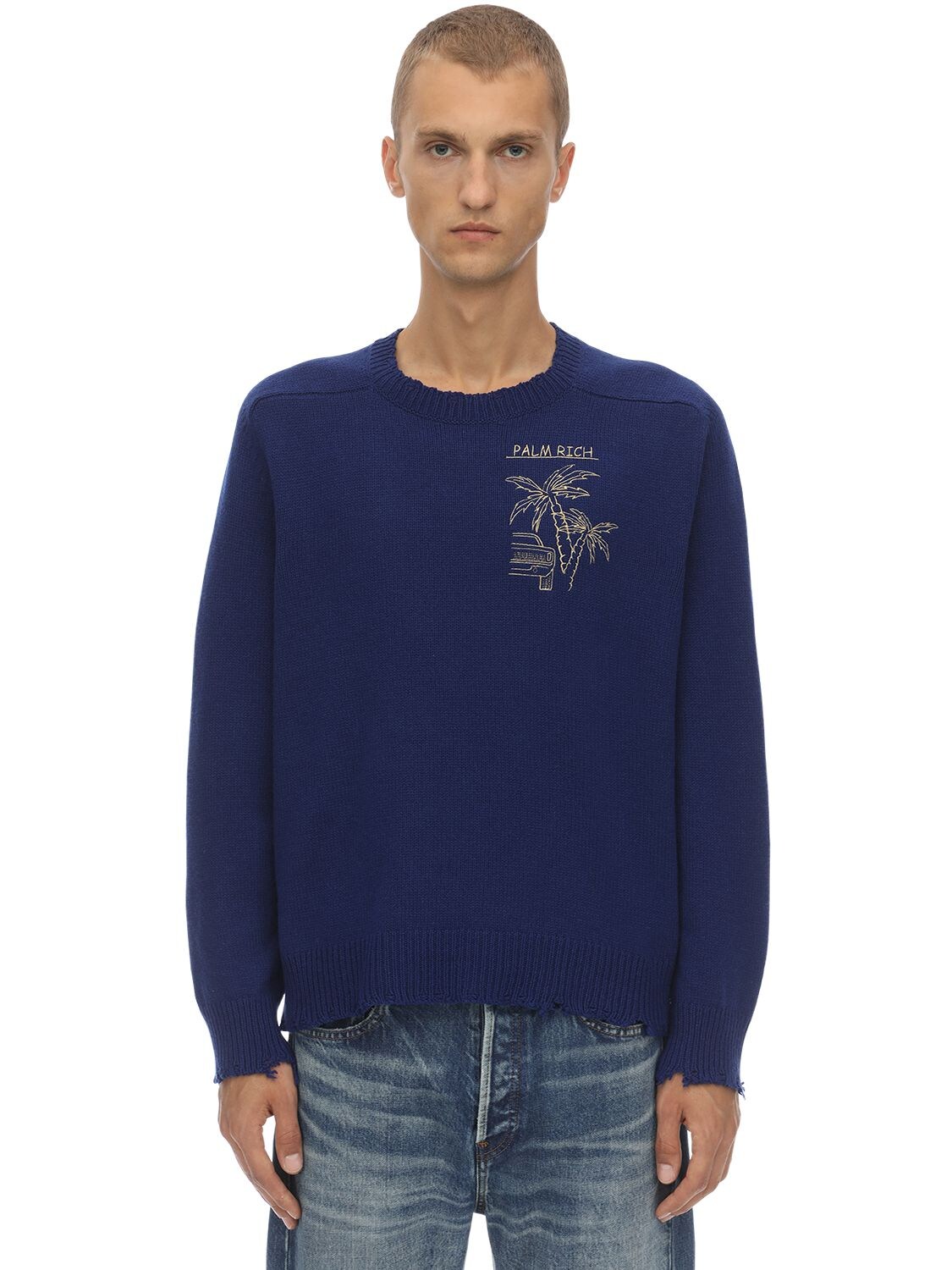 Palm Rich Merino Wool & Cashmere Sweater