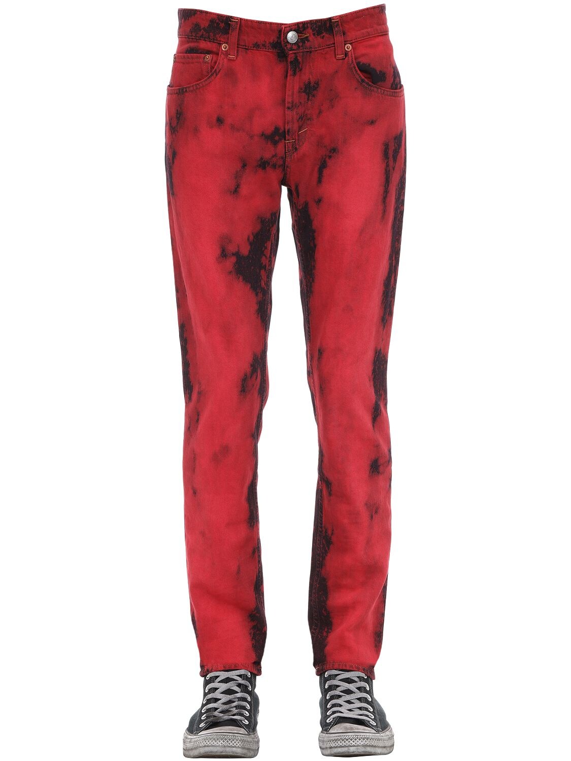 Department Five Skeith Cotton Pants In Red
