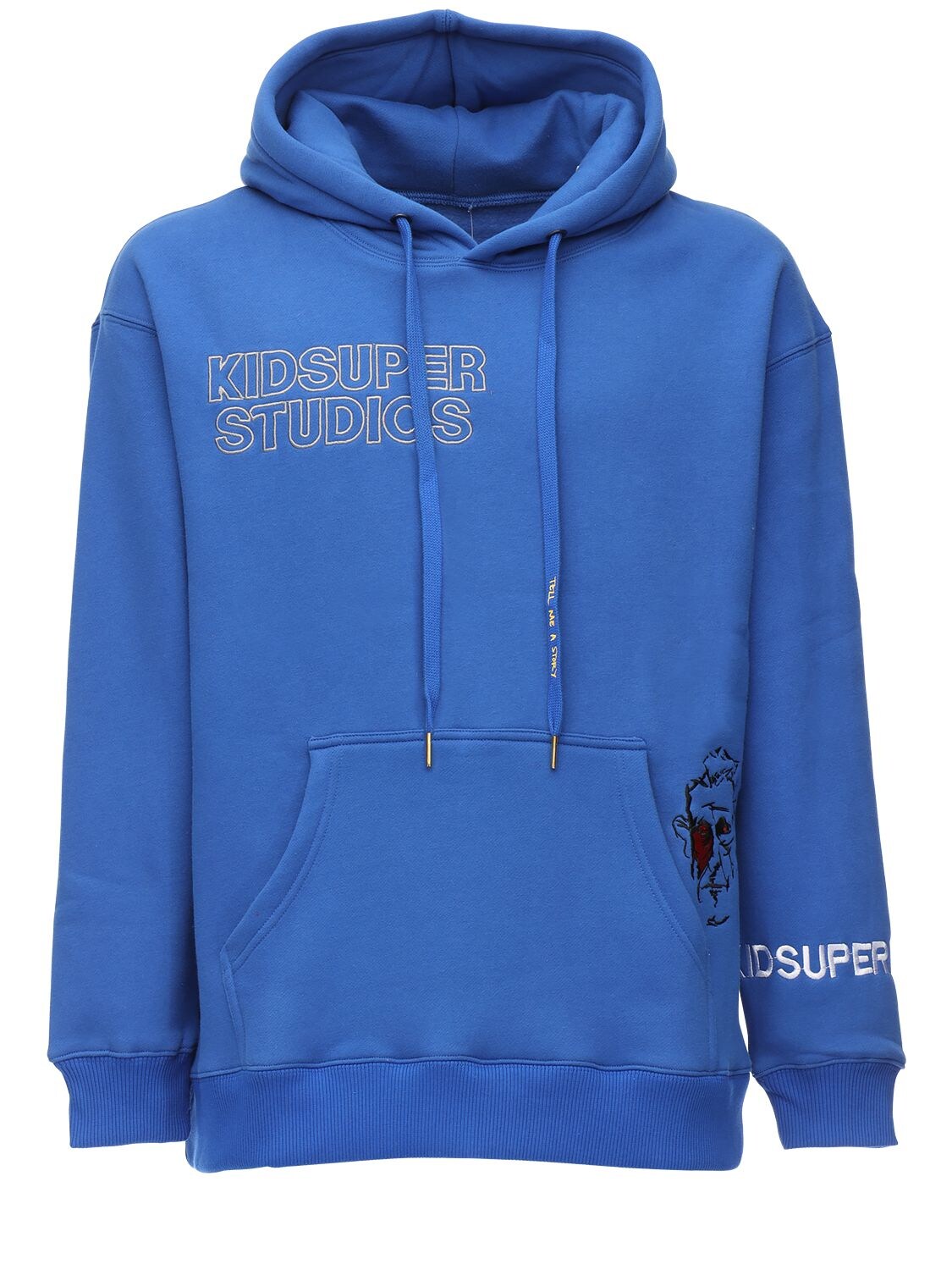 Kidsuper Super Cotton Sweatshirt Hoodie In Blue