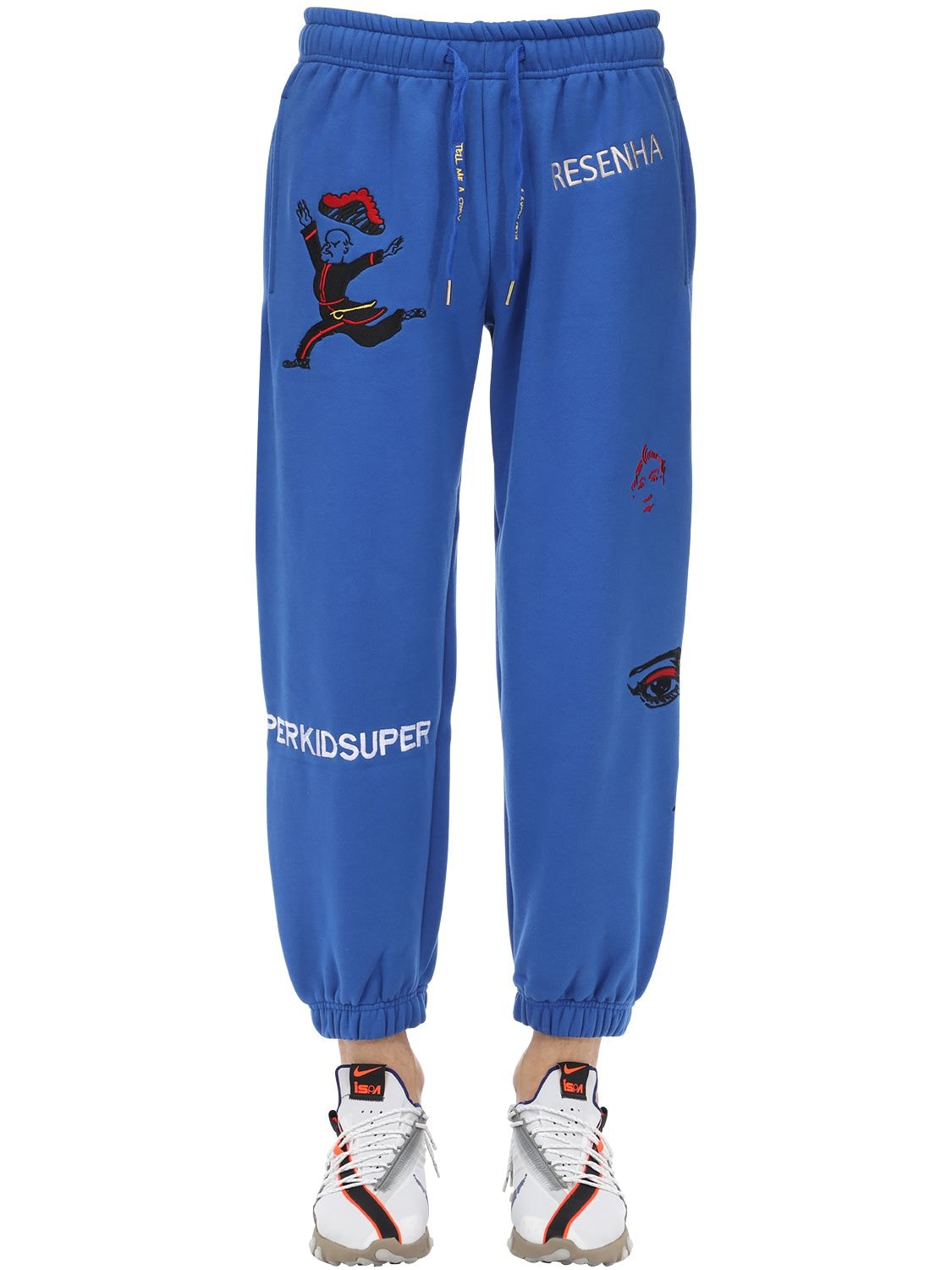 Kidsuper Super Cotton Sweatpants In Blue