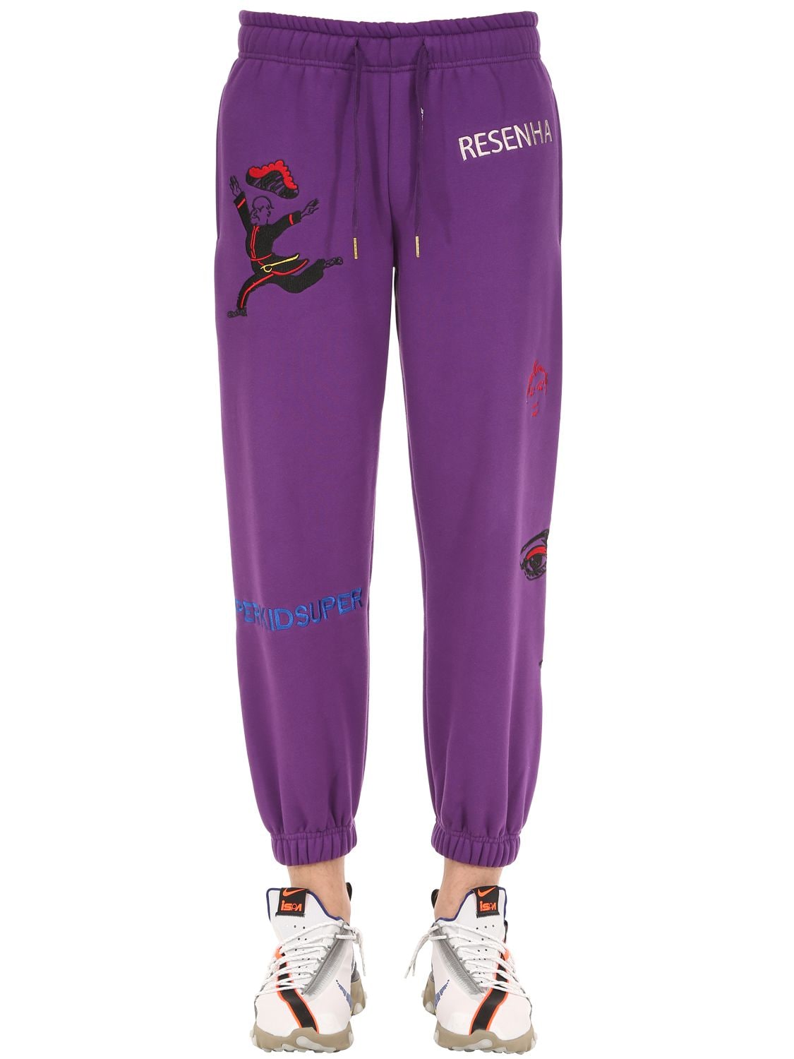 Kidsuper Super Cotton Sweatpants In Purple