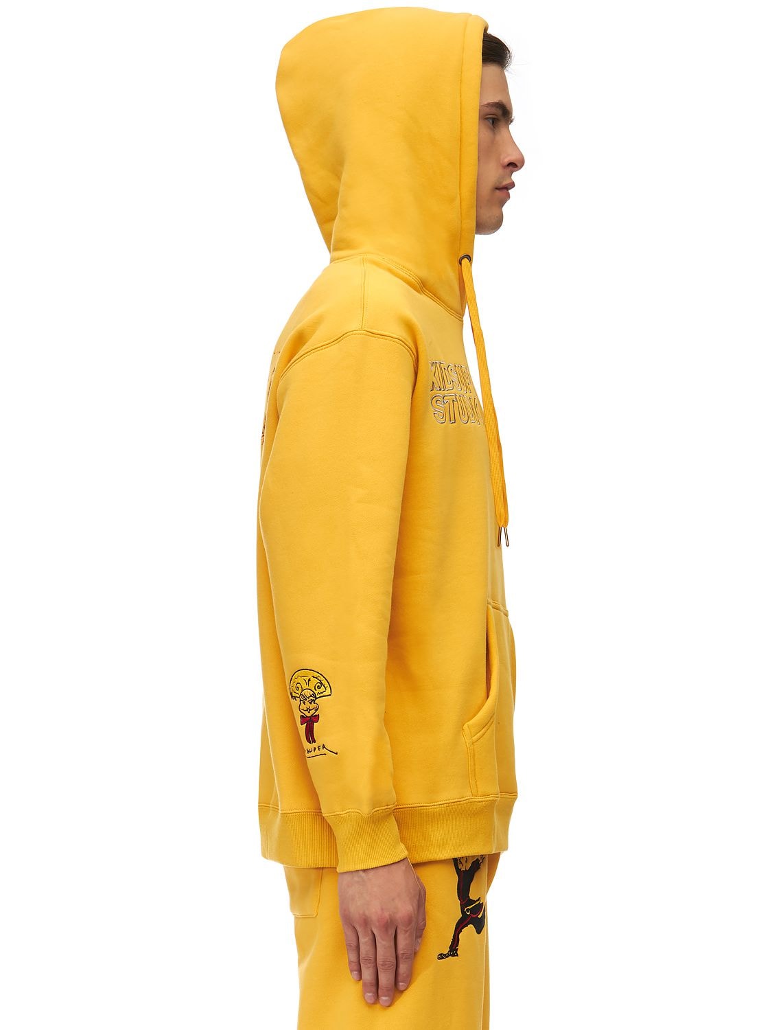 Kidsuper Super Cotton Sweatshirt Hoodie In Yellow