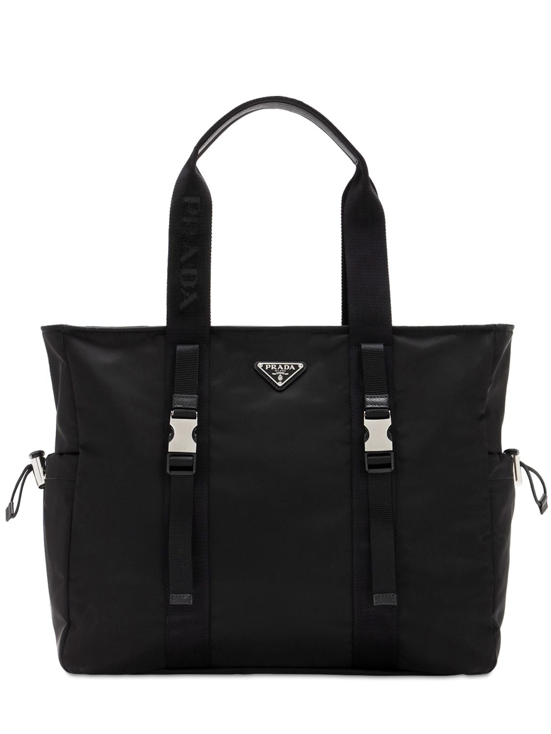 prada nylon tote black