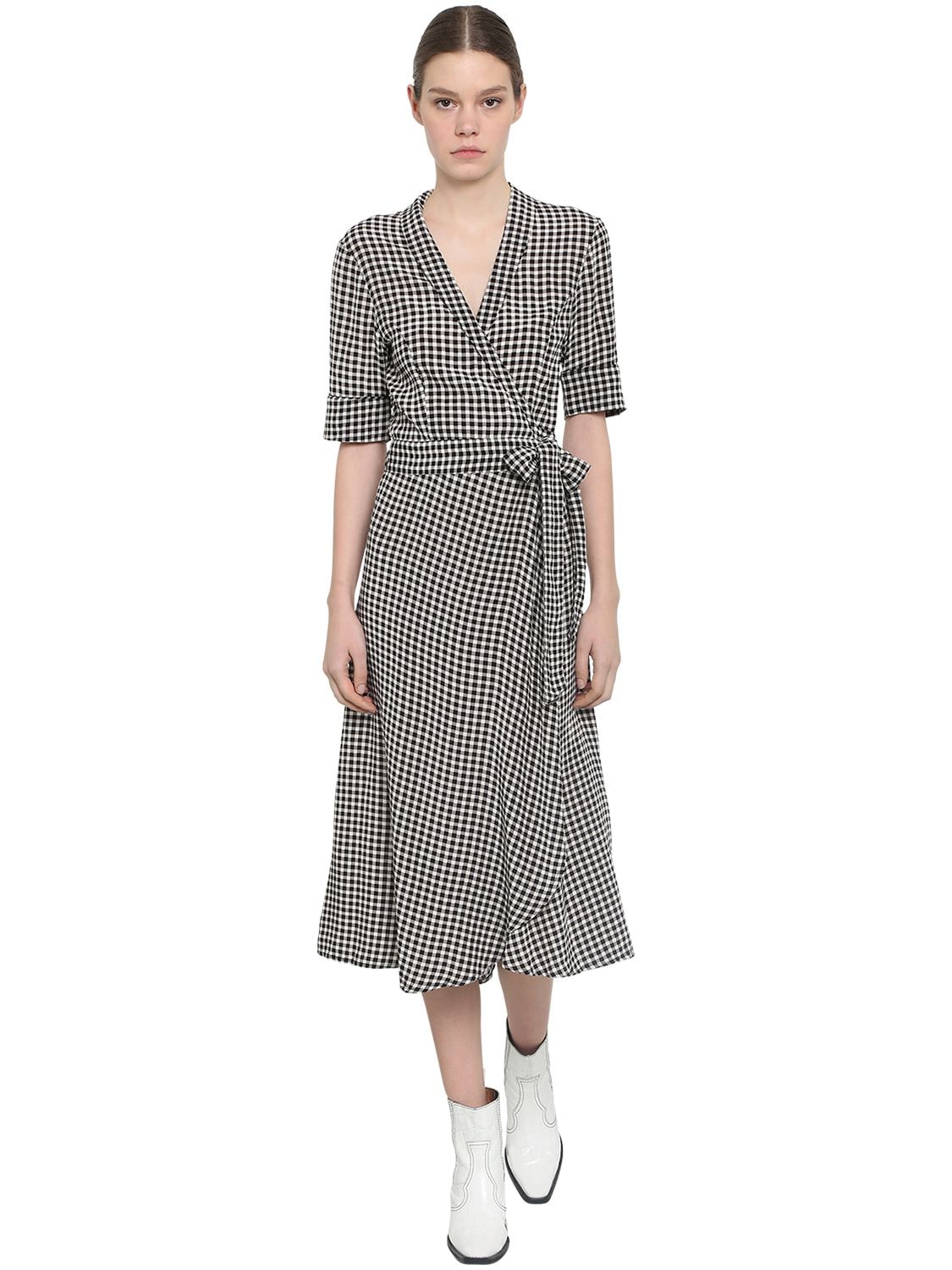 Wrap Dress Ganni Online Sales, UP TO 55% OFF | lavalldelord.com