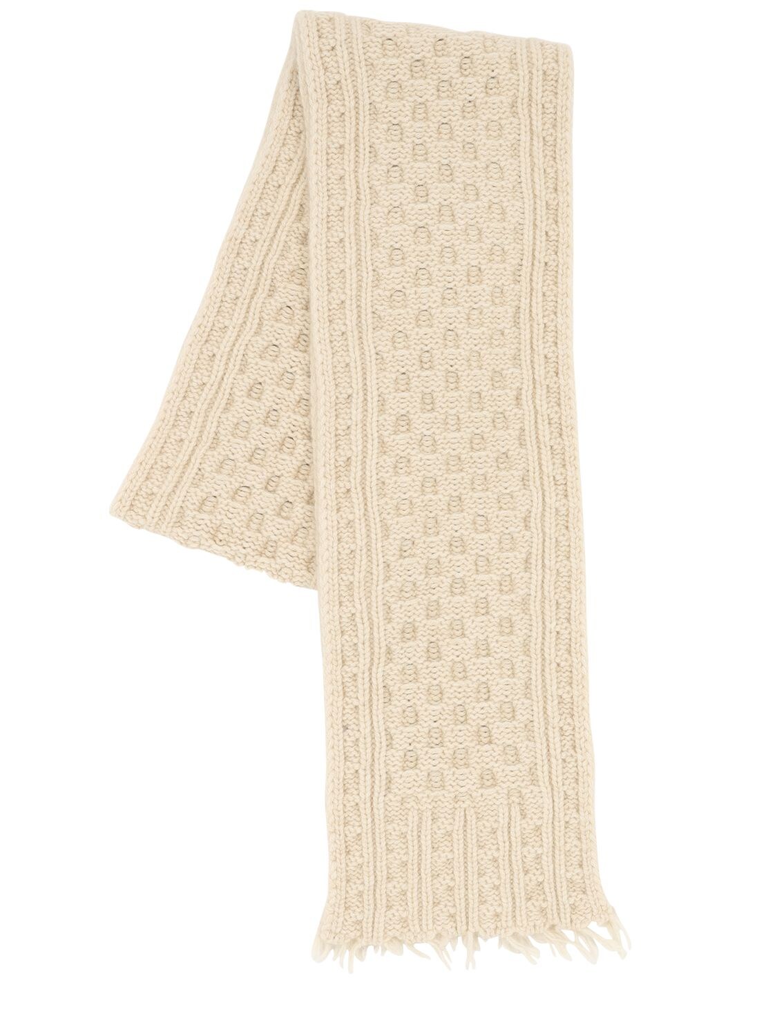 ALANUI “FISHERMAN”羊绒&羊毛针织围巾,70IRT8017-MDEWMQ2