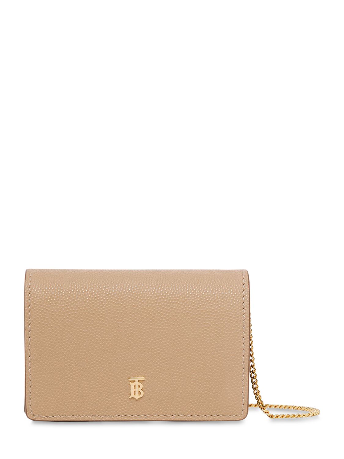 burberry jessie leather wallet on chain