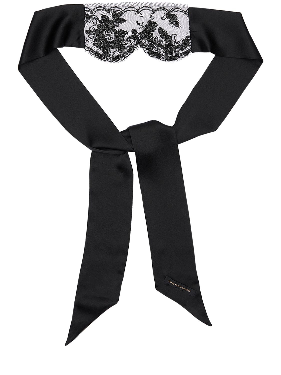 Black Lace Beaded Blindfold by Kiki de Montparnasse