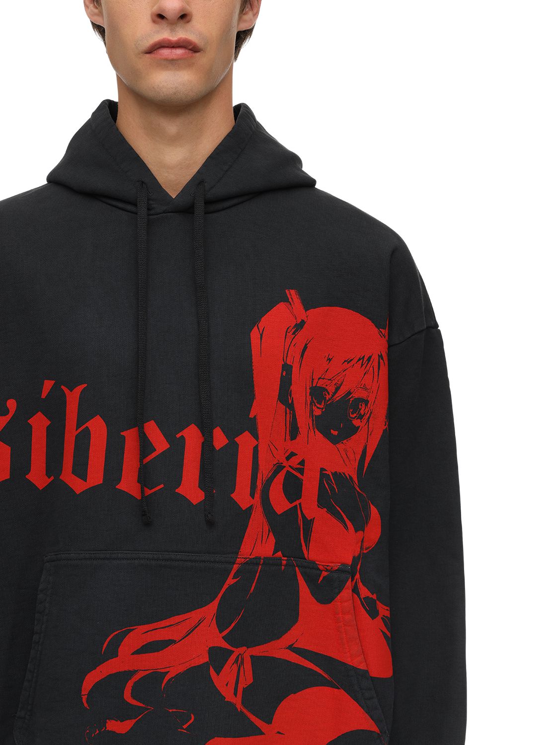 SIBERIA HILLS DARK QUEEN COTTON SWEATSHIRT HOODIE