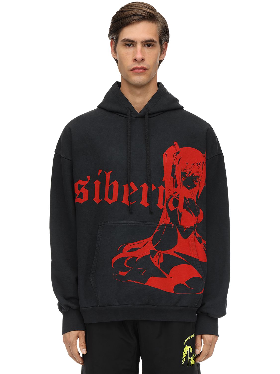 SIBERIA HILLS DARK QUEEN COTTON SWEATSHIRT HOODIE