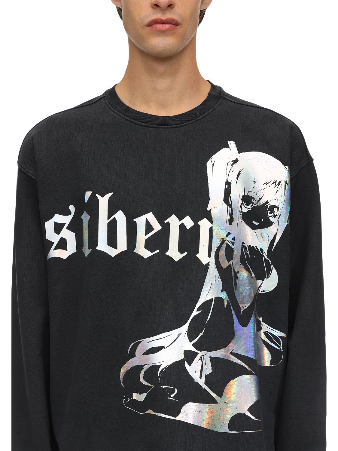 SIBERIA HILLS DARK QUEEN COTTON SWEATSHIRT