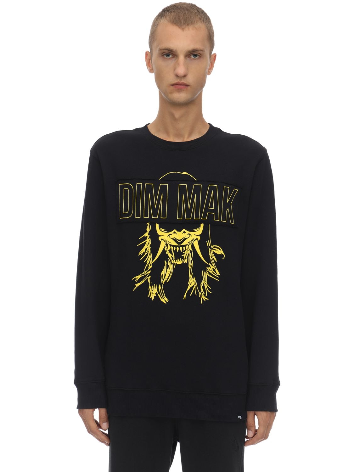 Dim Mak Collection “dim Mak Demon Mask”纯棉卫衣 In Black
