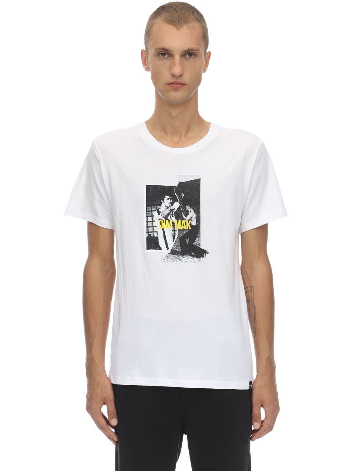 Dim Mak Collection Bruce Lee Teaser Cotton Jersey T-shirt In White ...